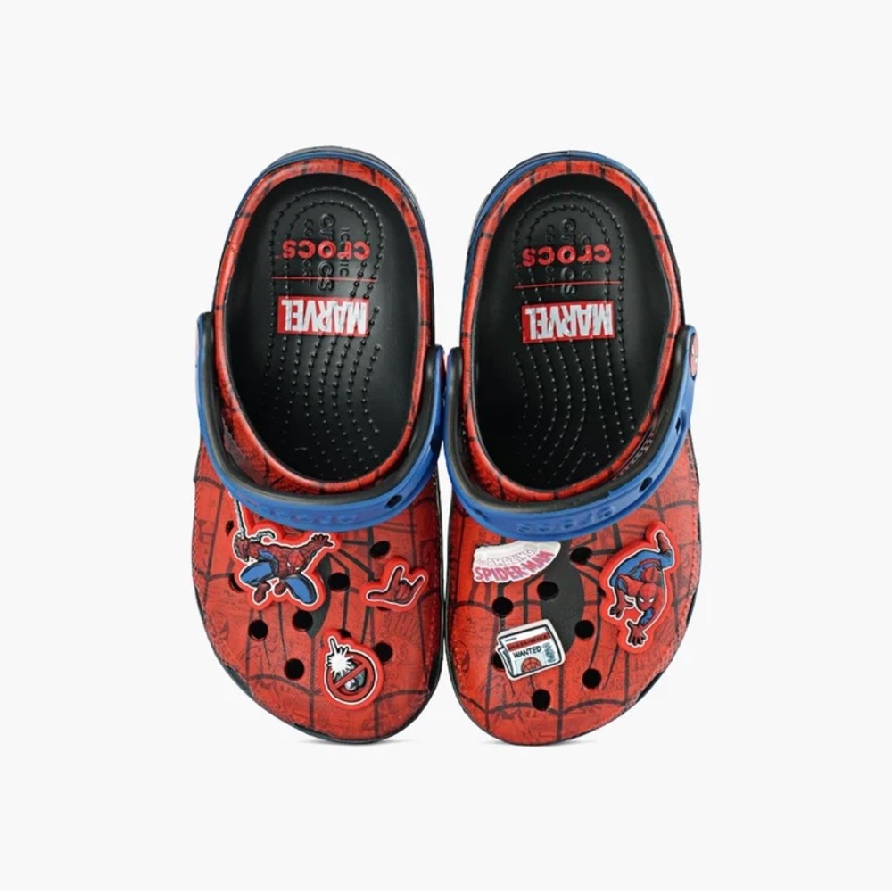 Kids Crocs SPIDER-MAN WEB CLASSIC CLOG size 11